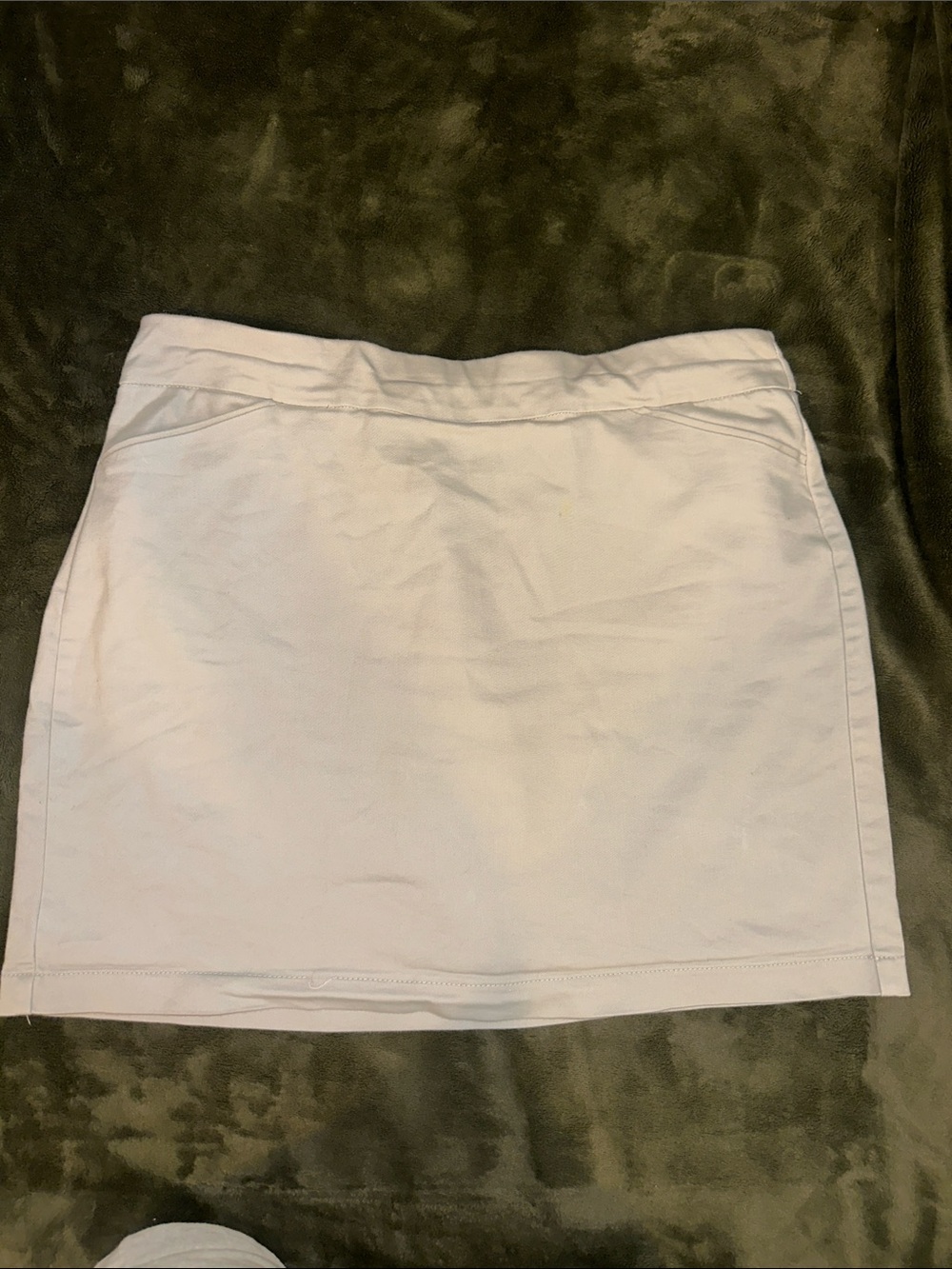 croft & barrow White Mini Skirt - Straight Silhouette